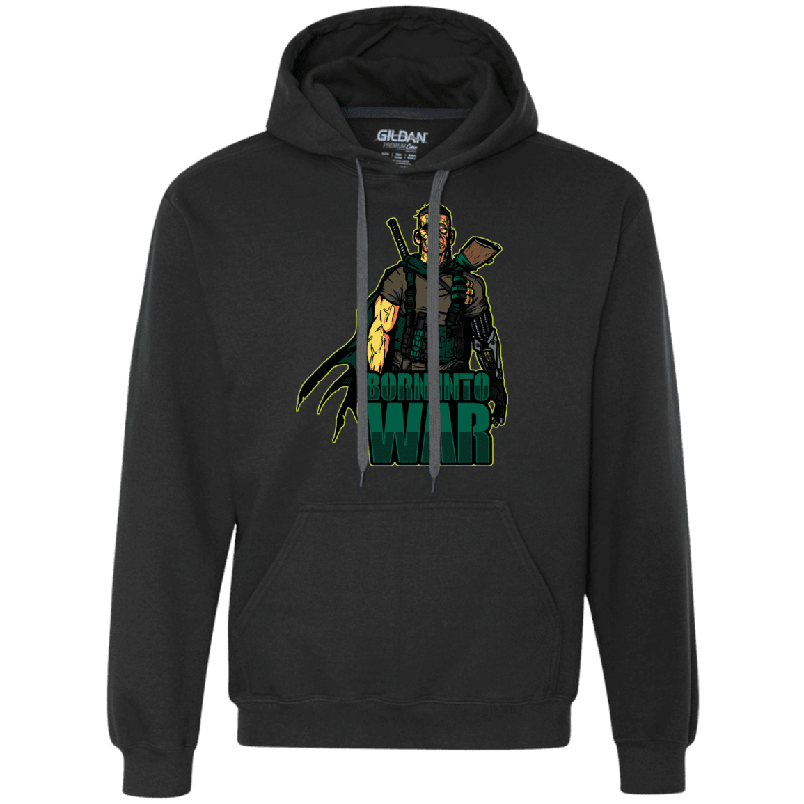 Sweatshirts Black / S Born Into War Premium Fleece Hoodie