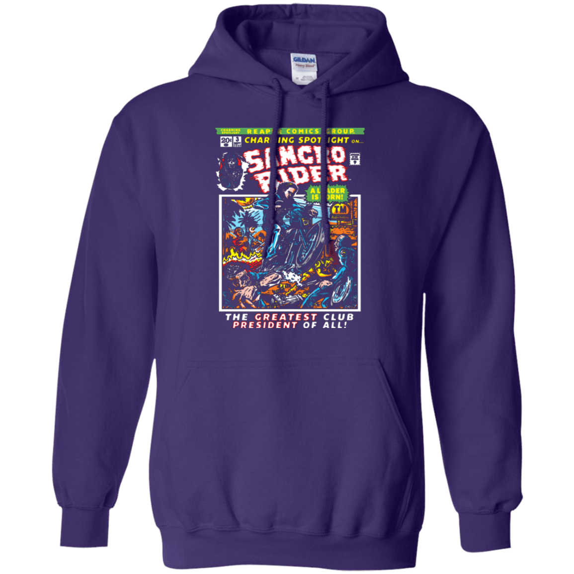 Sweatshirts Purple / Small Born Leader Pullover Hoodie