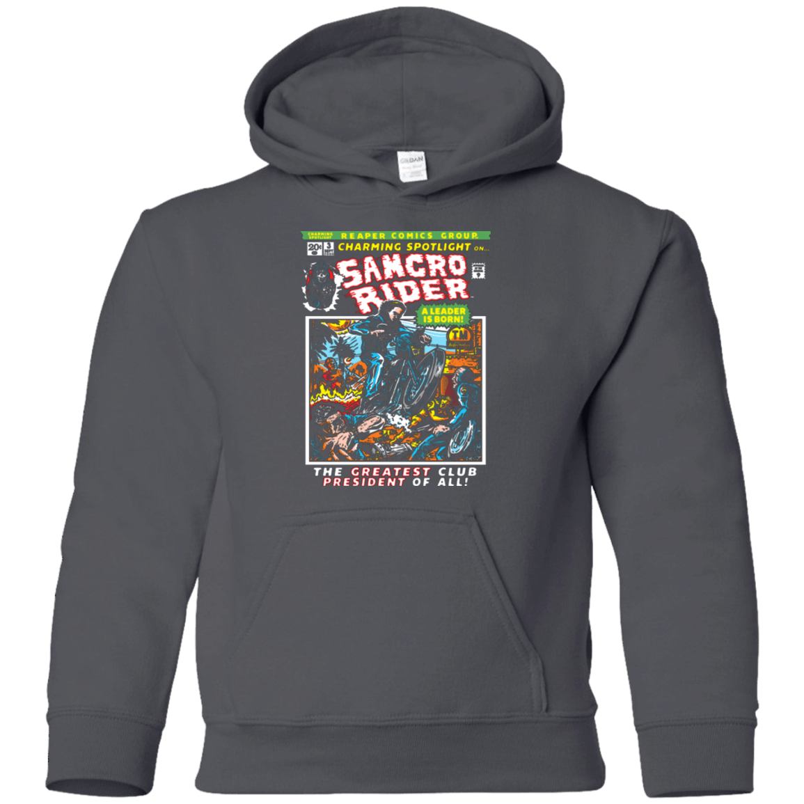 Sweatshirts Charcoal / YS Born Leader Youth Hoodie