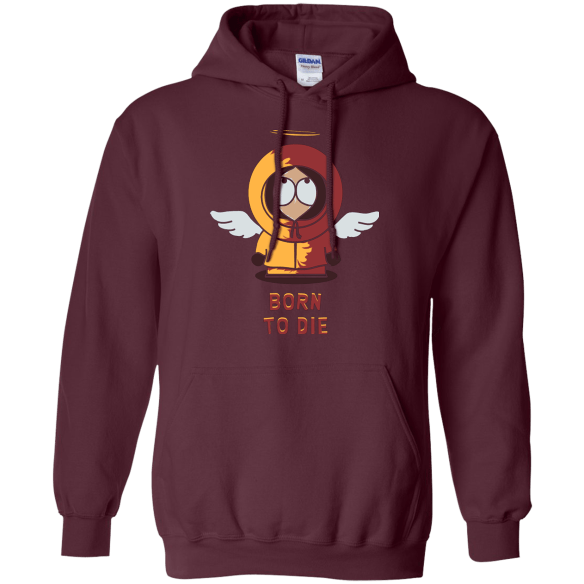 Sweatshirts Maroon / Small BORN TO DIE Pullover Hoodie