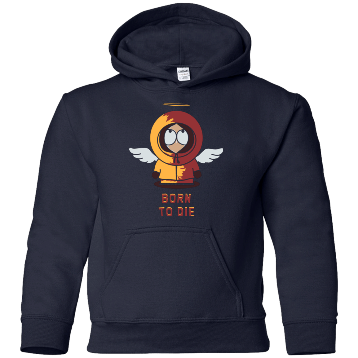 Sweatshirts Navy / YS BORN TO DIE Youth Hoodie