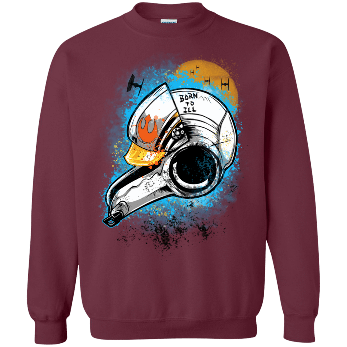 Sweatshirts Maroon / Small Born to Ill Crewneck Sweatshirt