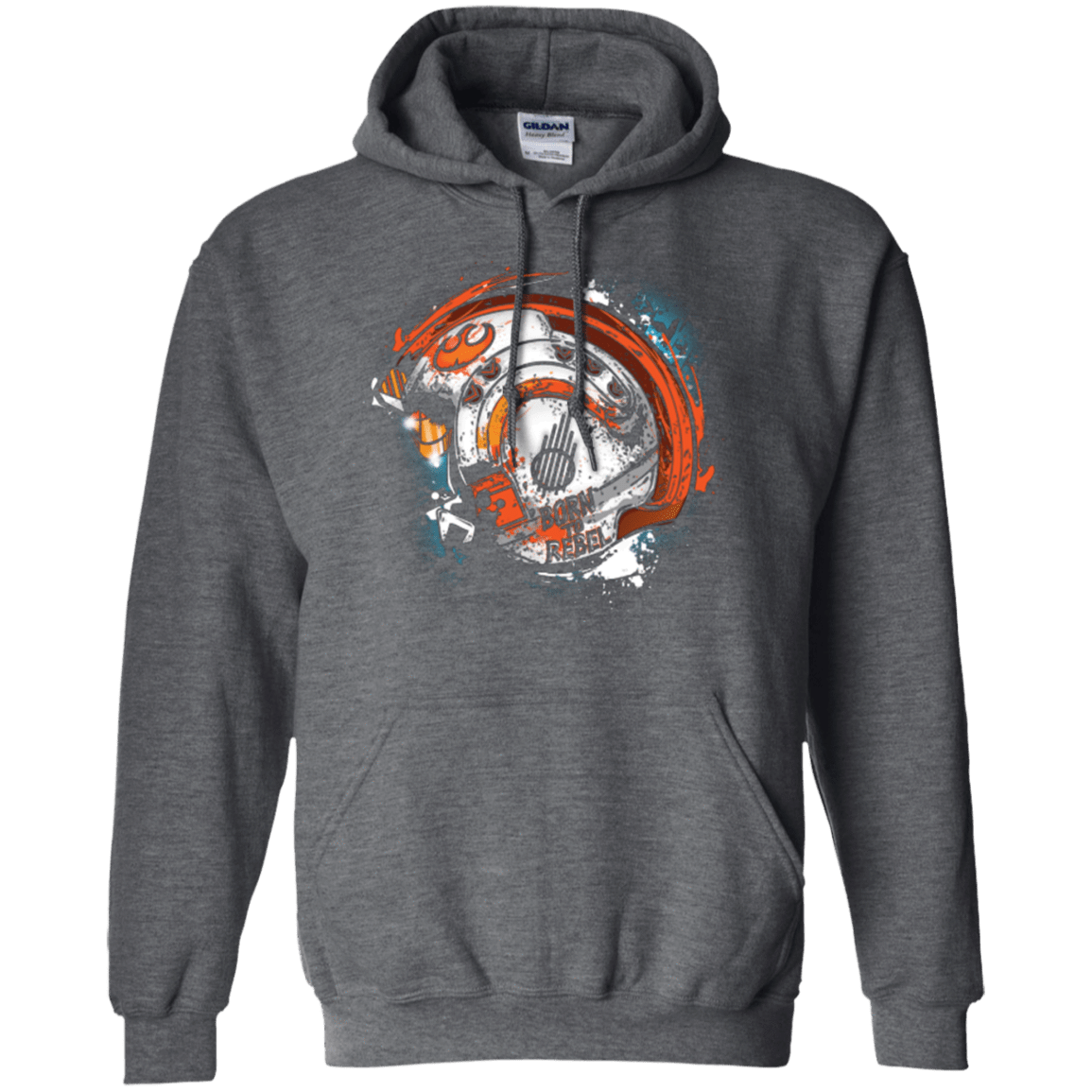 Sweatshirts Dark Heather / Small Born to Rebel Pullover Hoodie