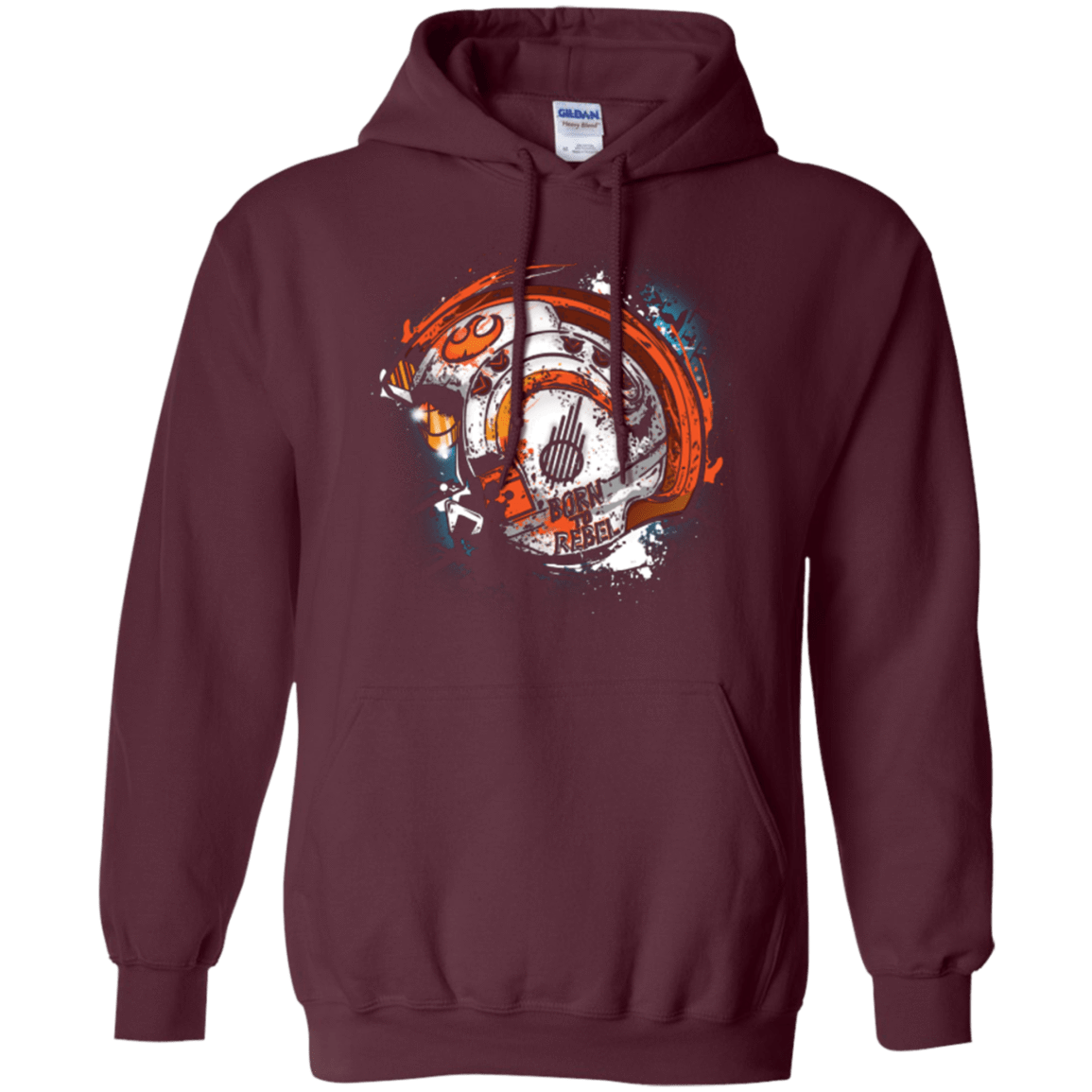 Sweatshirts Maroon / Small Born to Rebel Pullover Hoodie