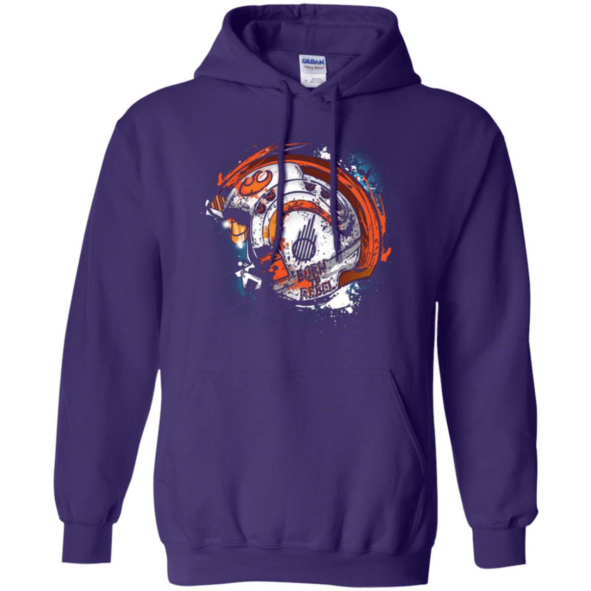 Sweatshirts Purple / Small Born to Rebel Pullover Hoodie