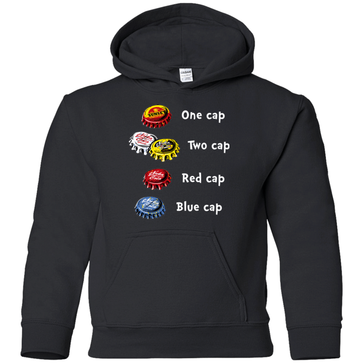 Sweatshirts Black / YS Bottle Caps Fever Youth Hoodie