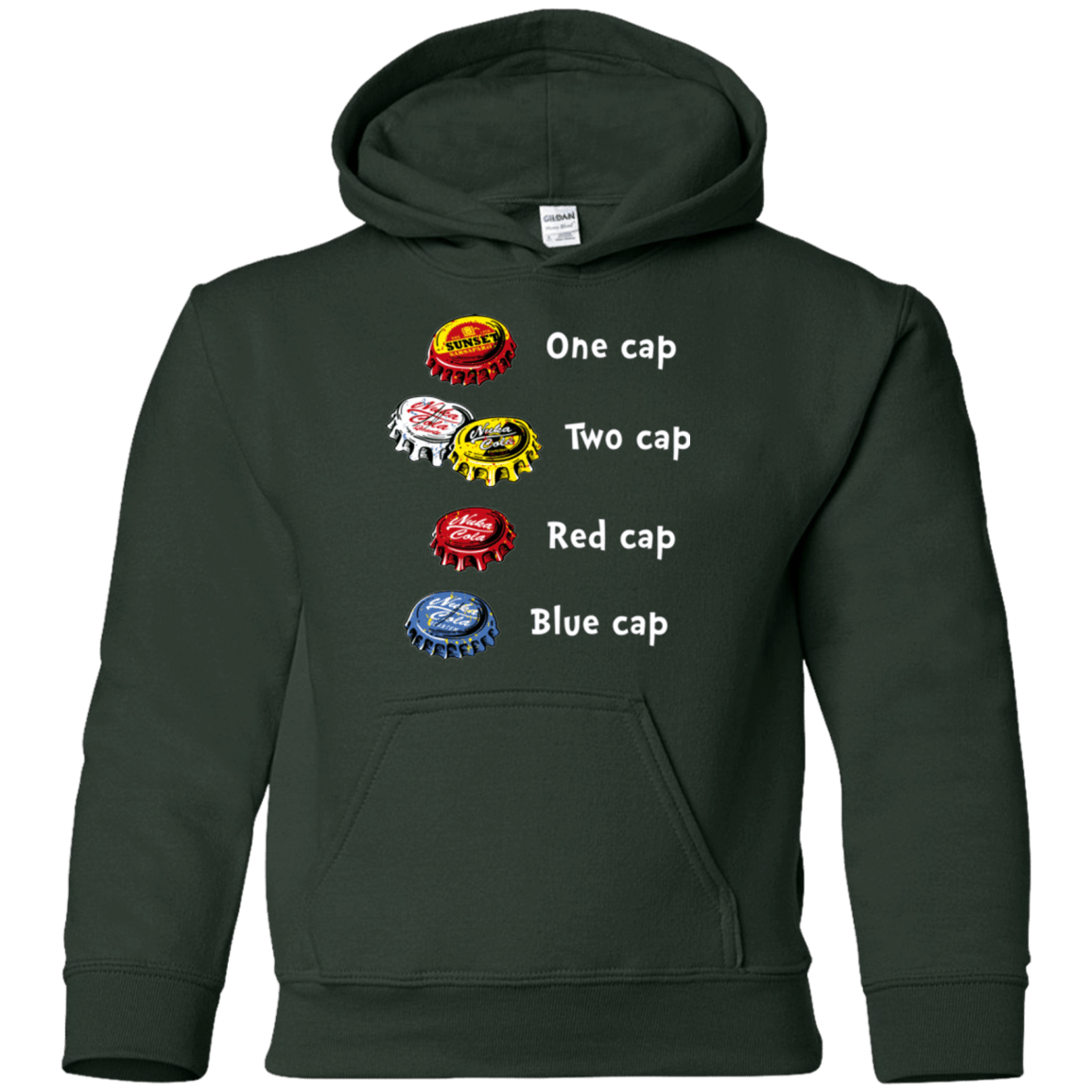 Sweatshirts Forest Green / YS Bottle Caps Fever Youth Hoodie