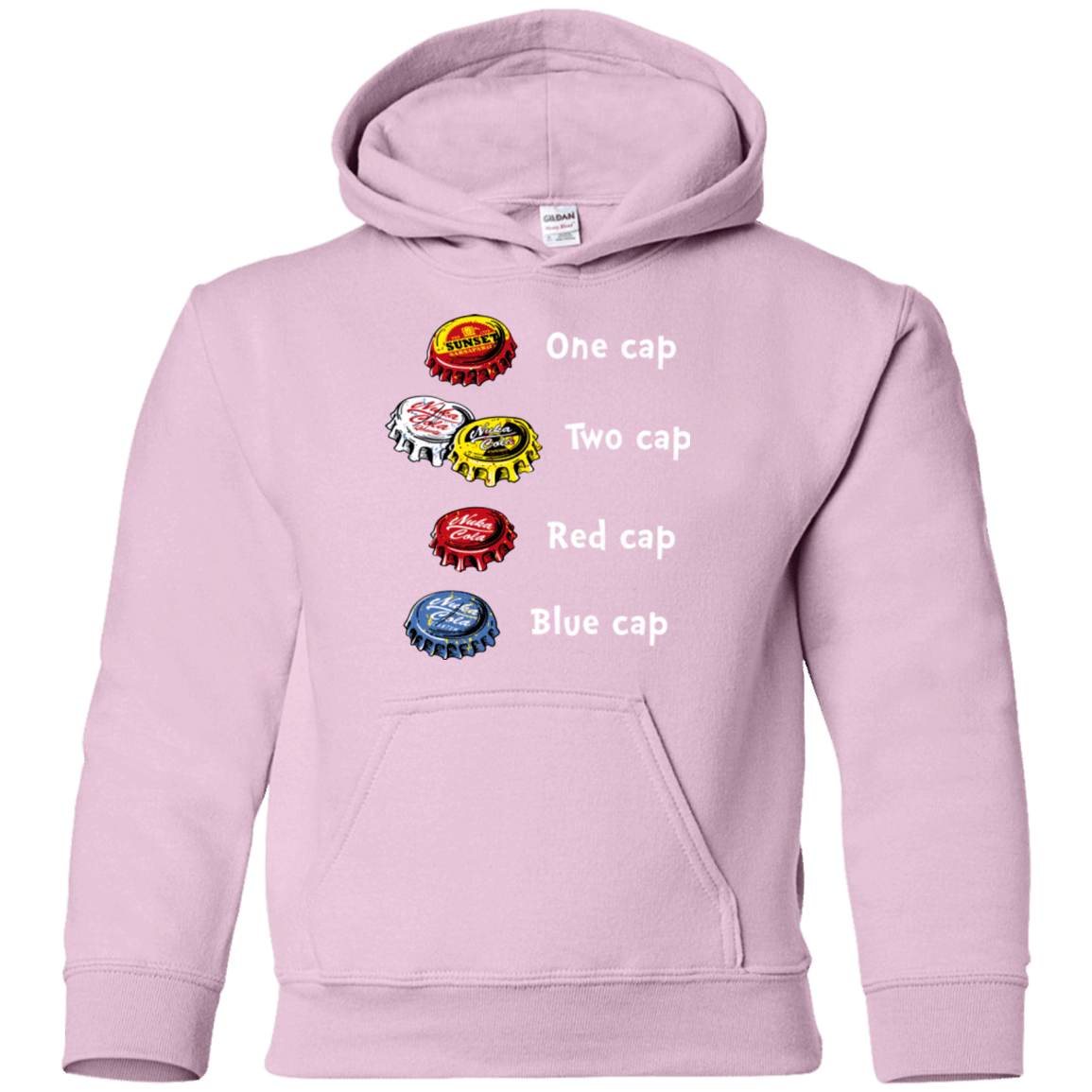 Sweatshirts Light Pink / YS Bottle Caps Fever Youth Hoodie