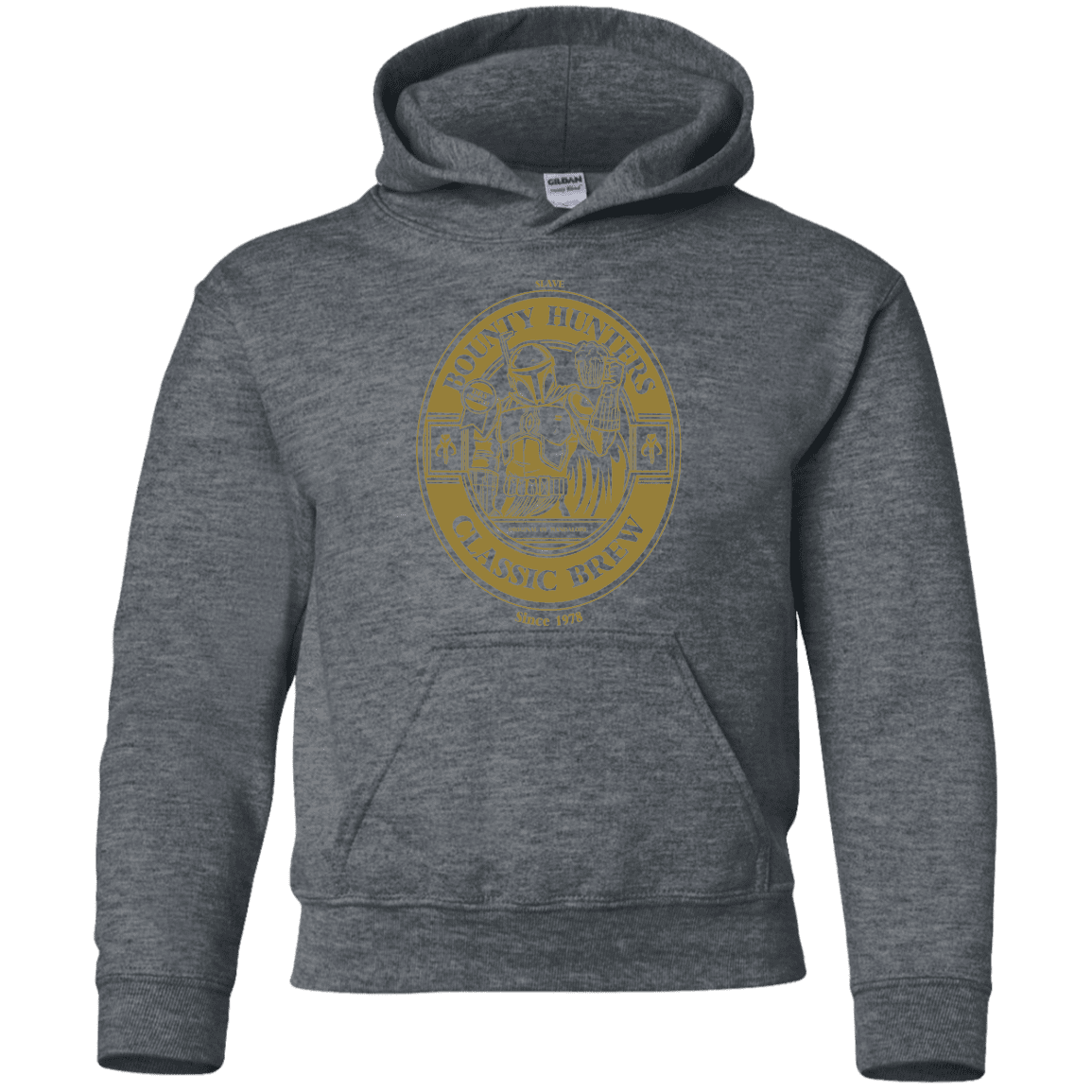 Sweatshirts Dark Heather / YS Bounty Hunters Classic Brew Youth Hoodie