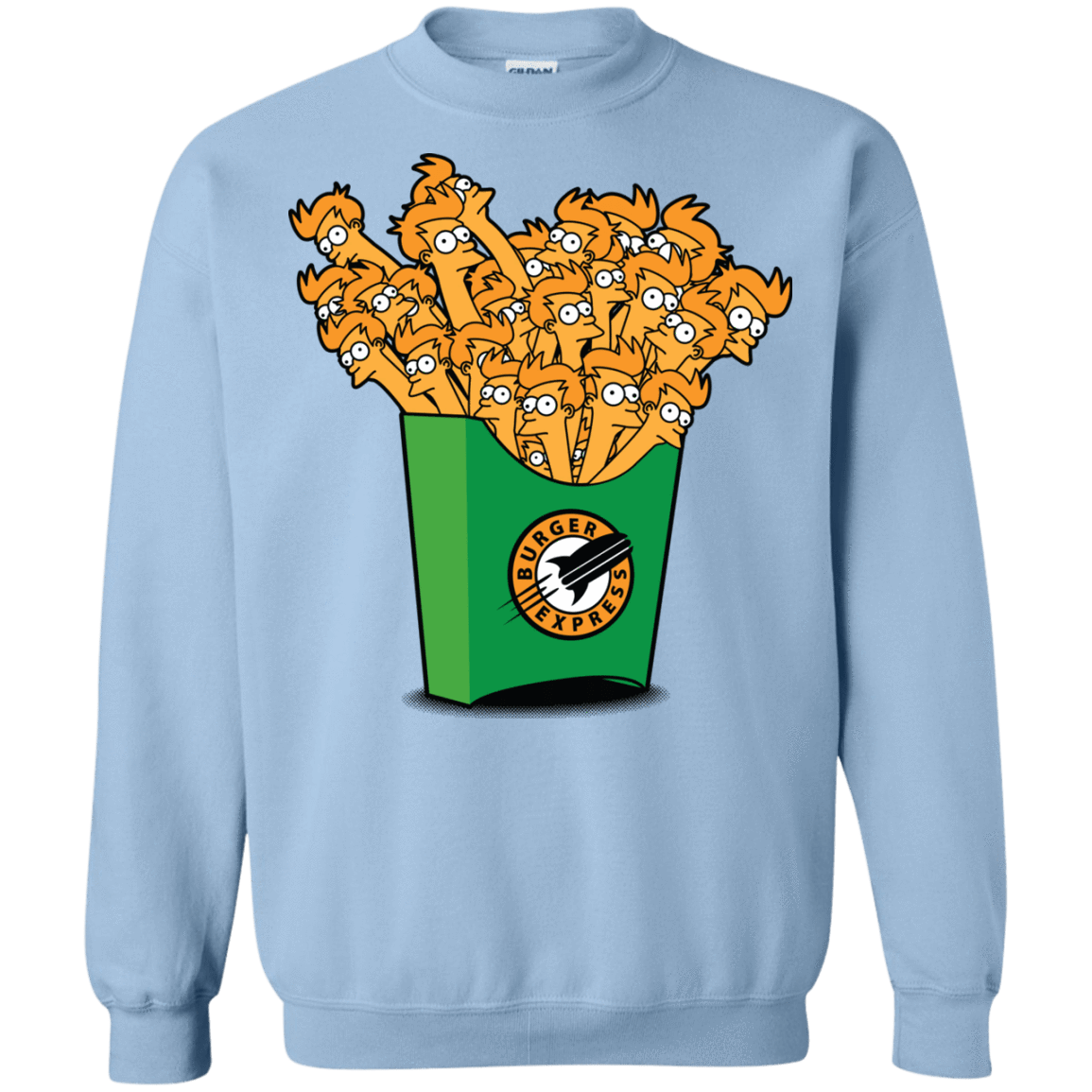 Sweatshirts Light Blue / Small Box of Fries Crewneck Sweatshirt
