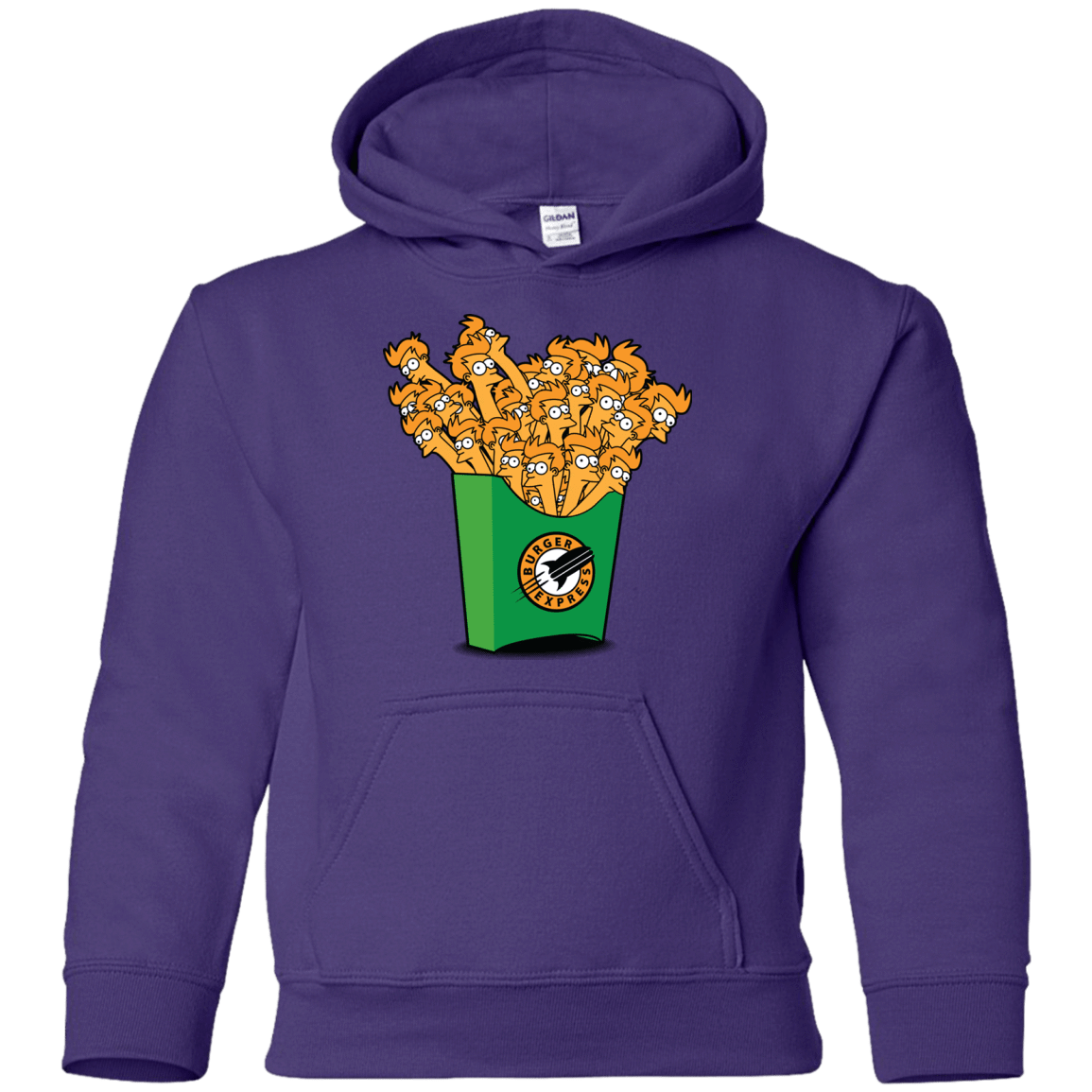 Sweatshirts Purple / YS Box of Fries Youth Hoodie