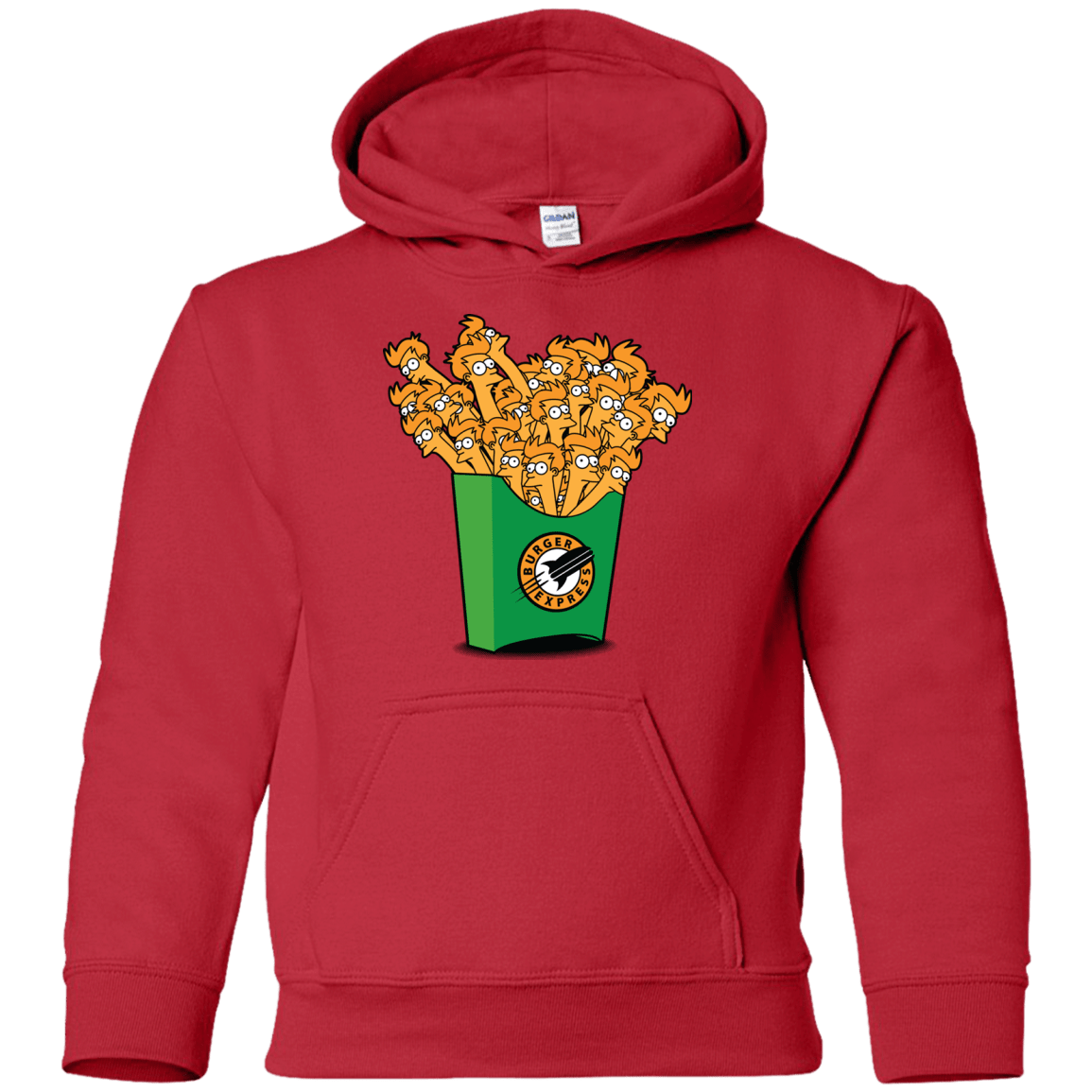 Sweatshirts Red / YS Box of Fries Youth Hoodie
