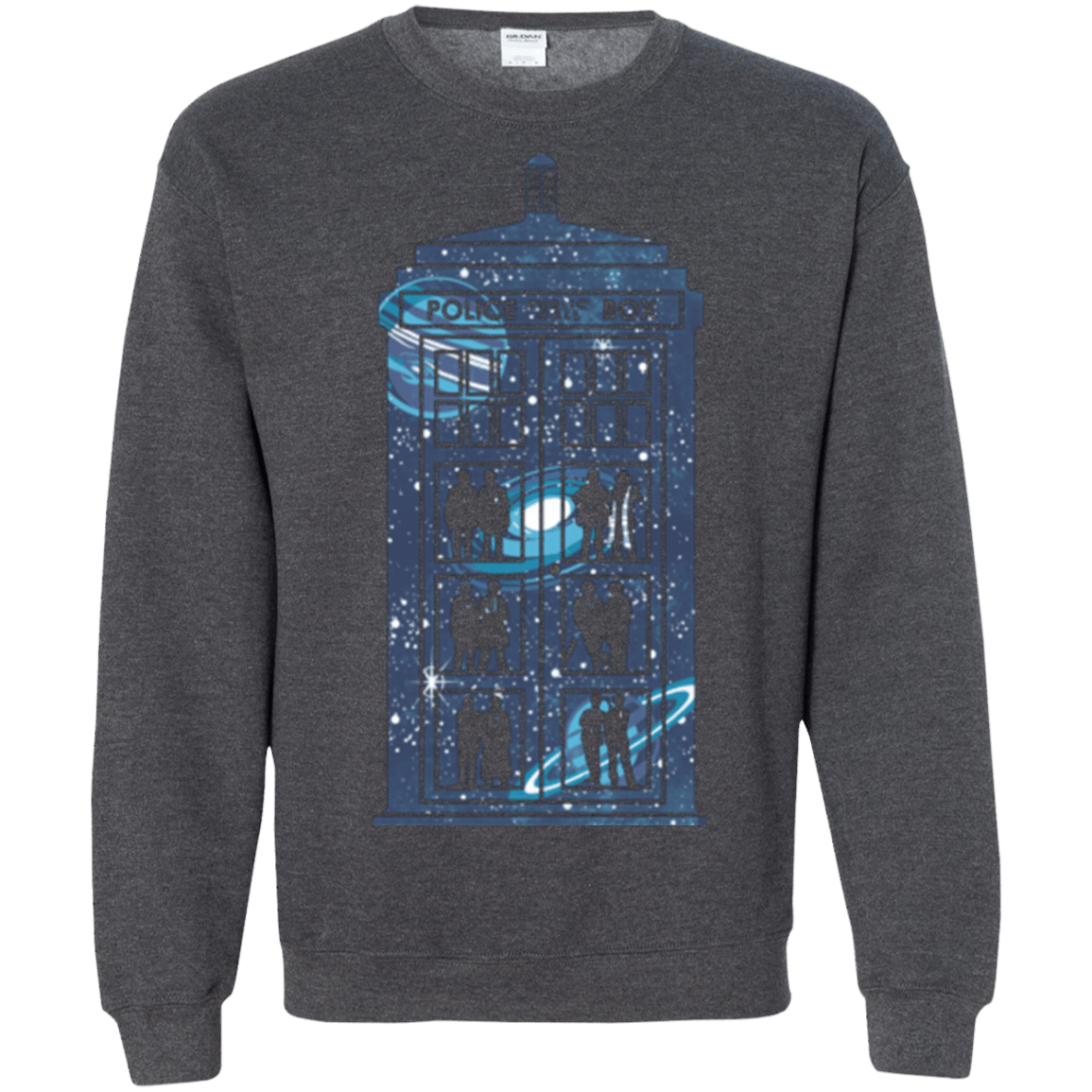 Sweatshirts Dark Heather / Small Box of Time and Space Crewneck Sweatshirt