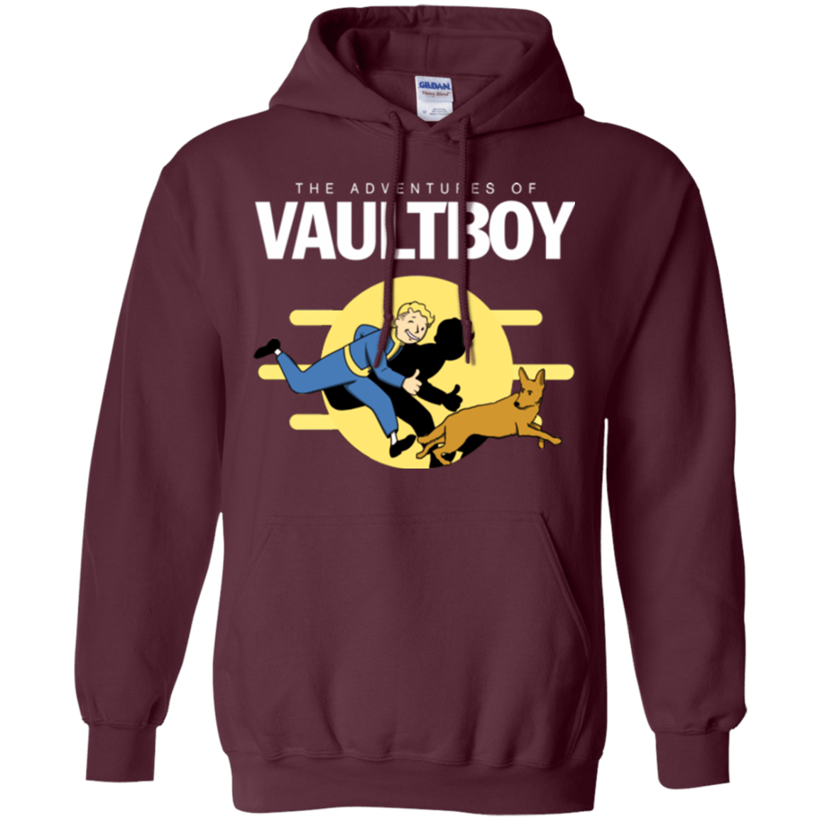 Sweatshirts Maroon / Small Boy and his dog Pullover Hoodie
