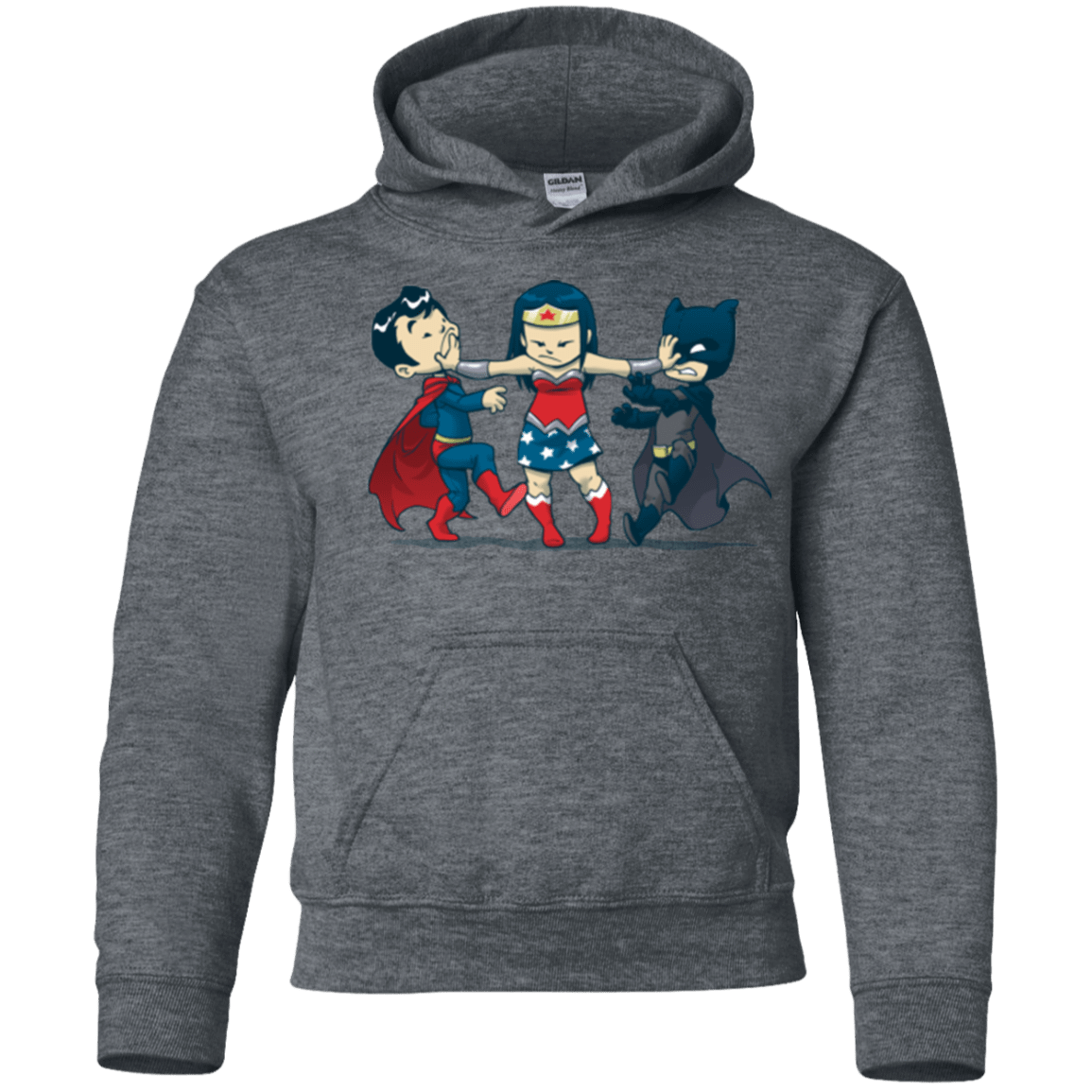 Sweatshirts Dark Heather / YS Boys Youth Hoodie