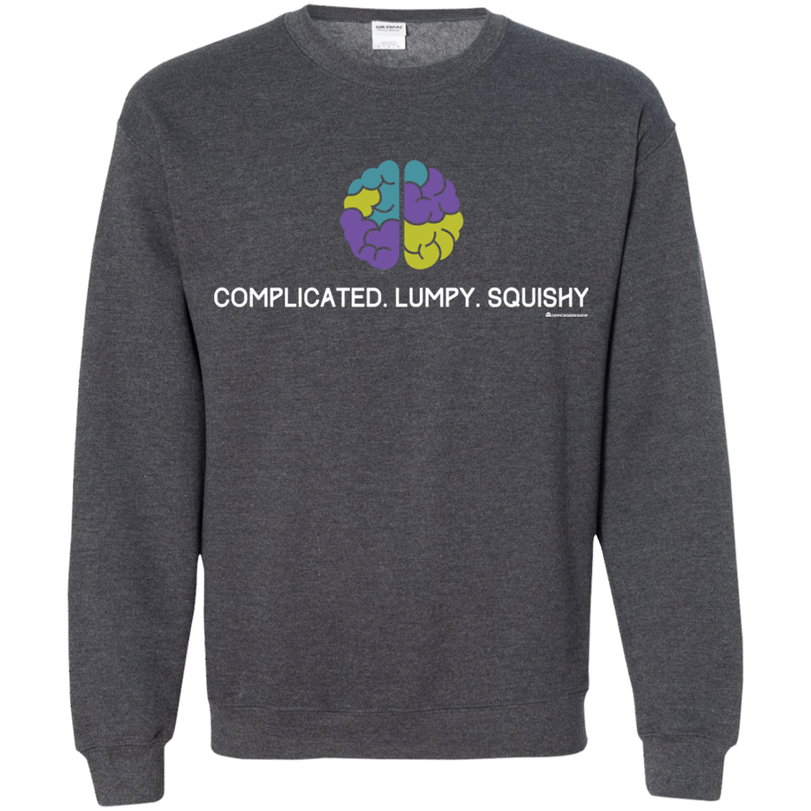 Sweatshirts Dark Heather / Small Brain Crewneck Sweatshirt