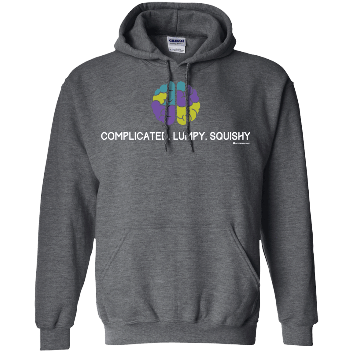 Sweatshirts Dark Heather / Small Brain Pullover Hoodie