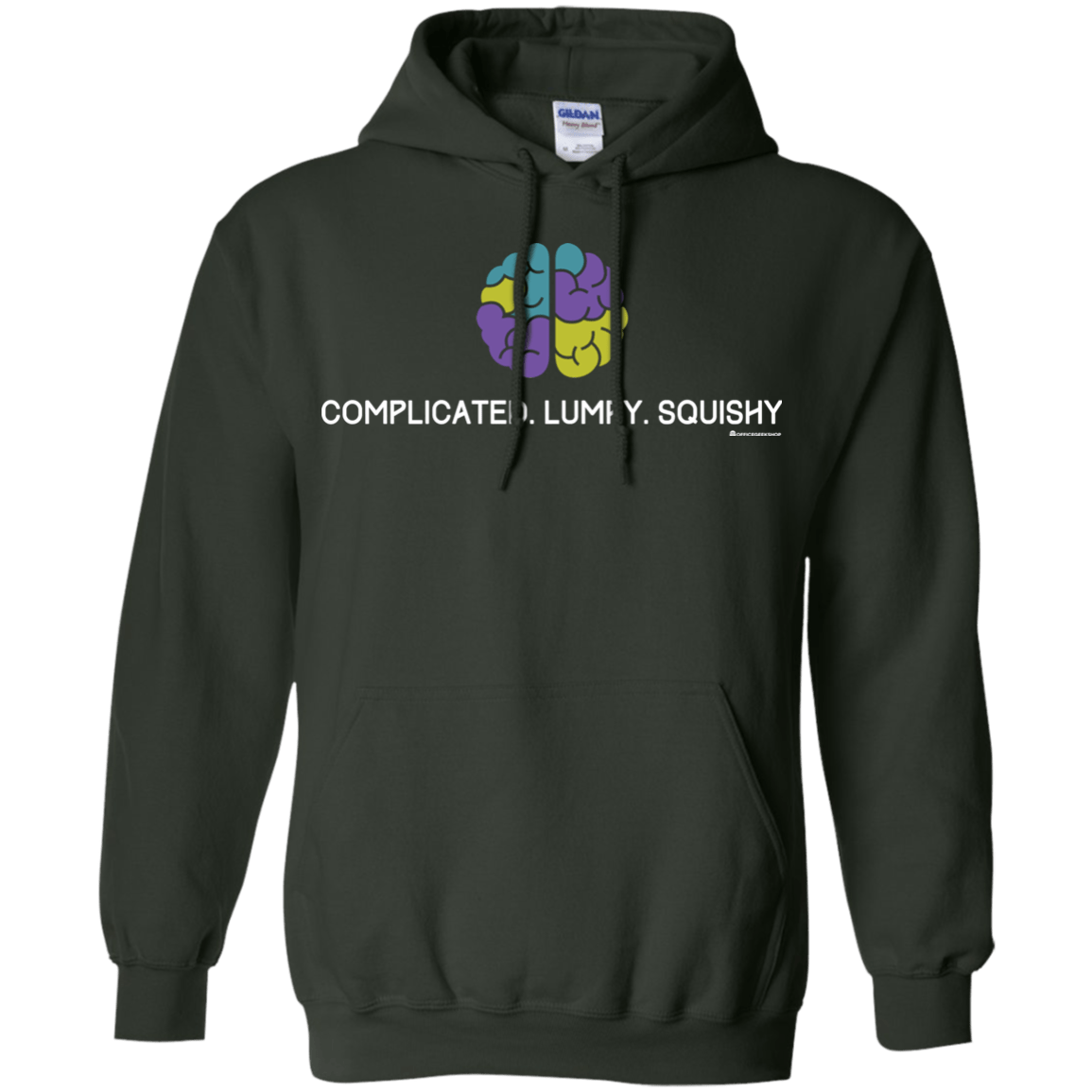 Sweatshirts Forest Green / Small Brain Pullover Hoodie