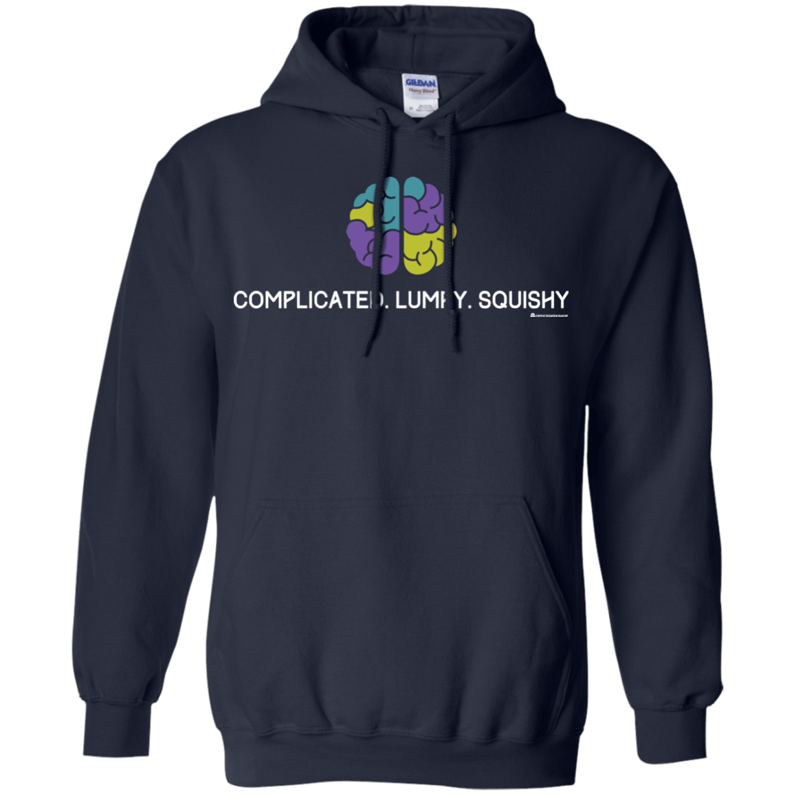 Sweatshirts Navy / Small Brain Pullover Hoodie
