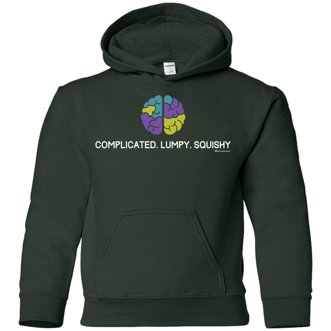 Sweatshirts Forest Green / YS Brain Youth Hoodie