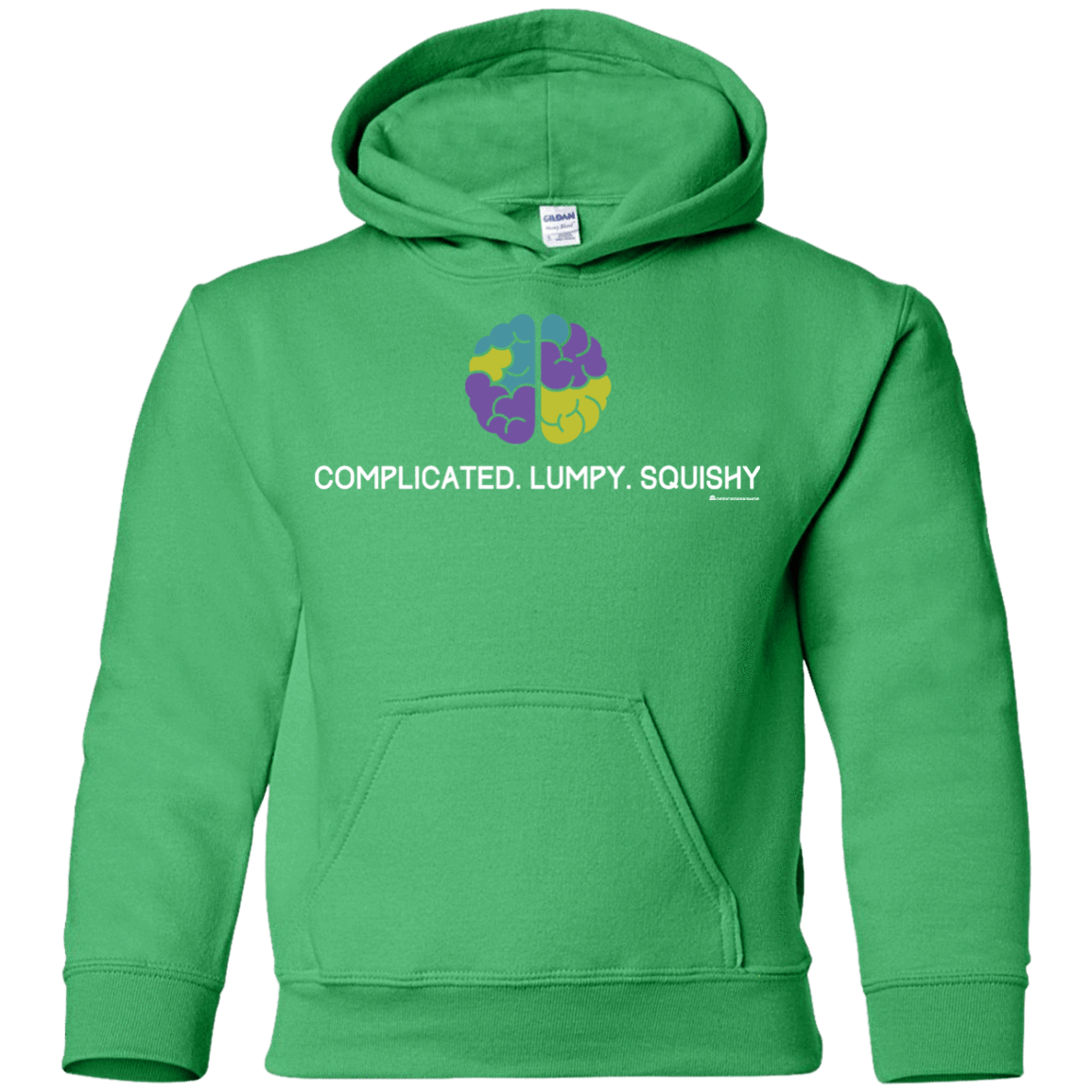 Sweatshirts Irish Green / YS Brain Youth Hoodie