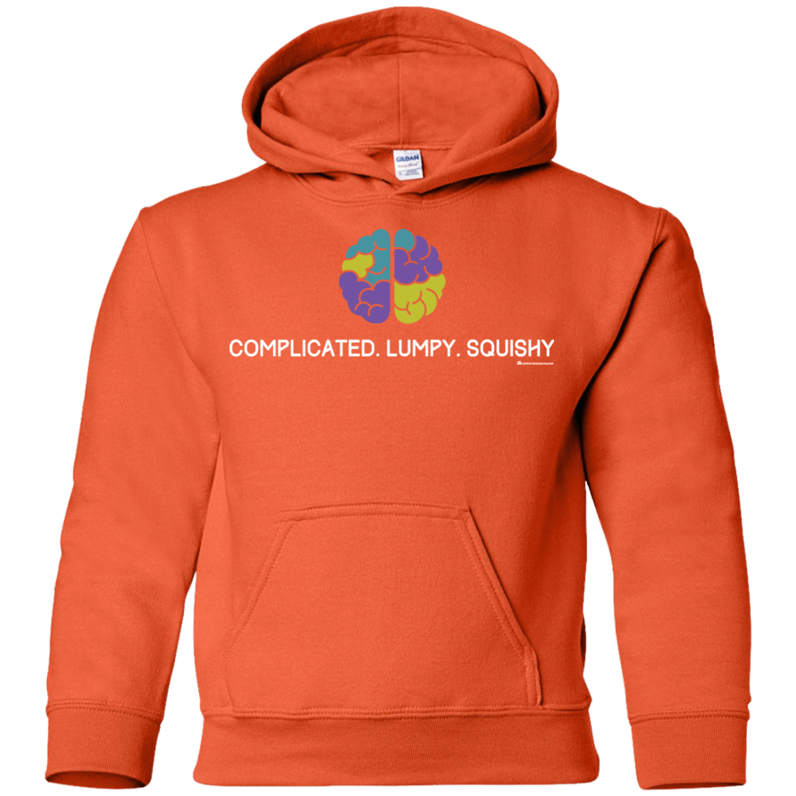 Sweatshirts Orange / YS Brain Youth Hoodie