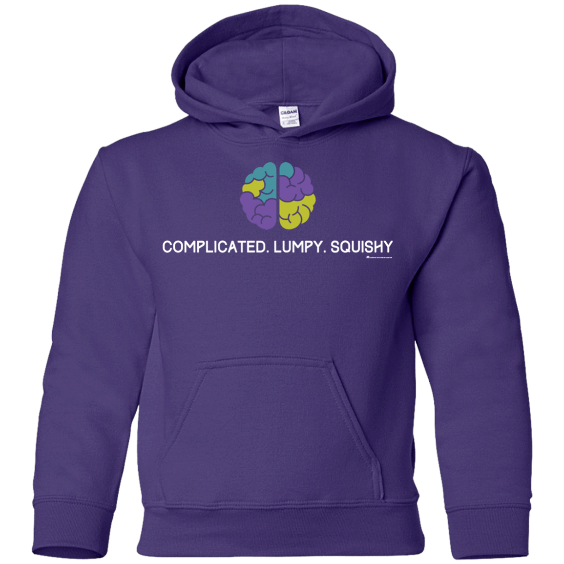 Sweatshirts Purple / YS Brain Youth Hoodie