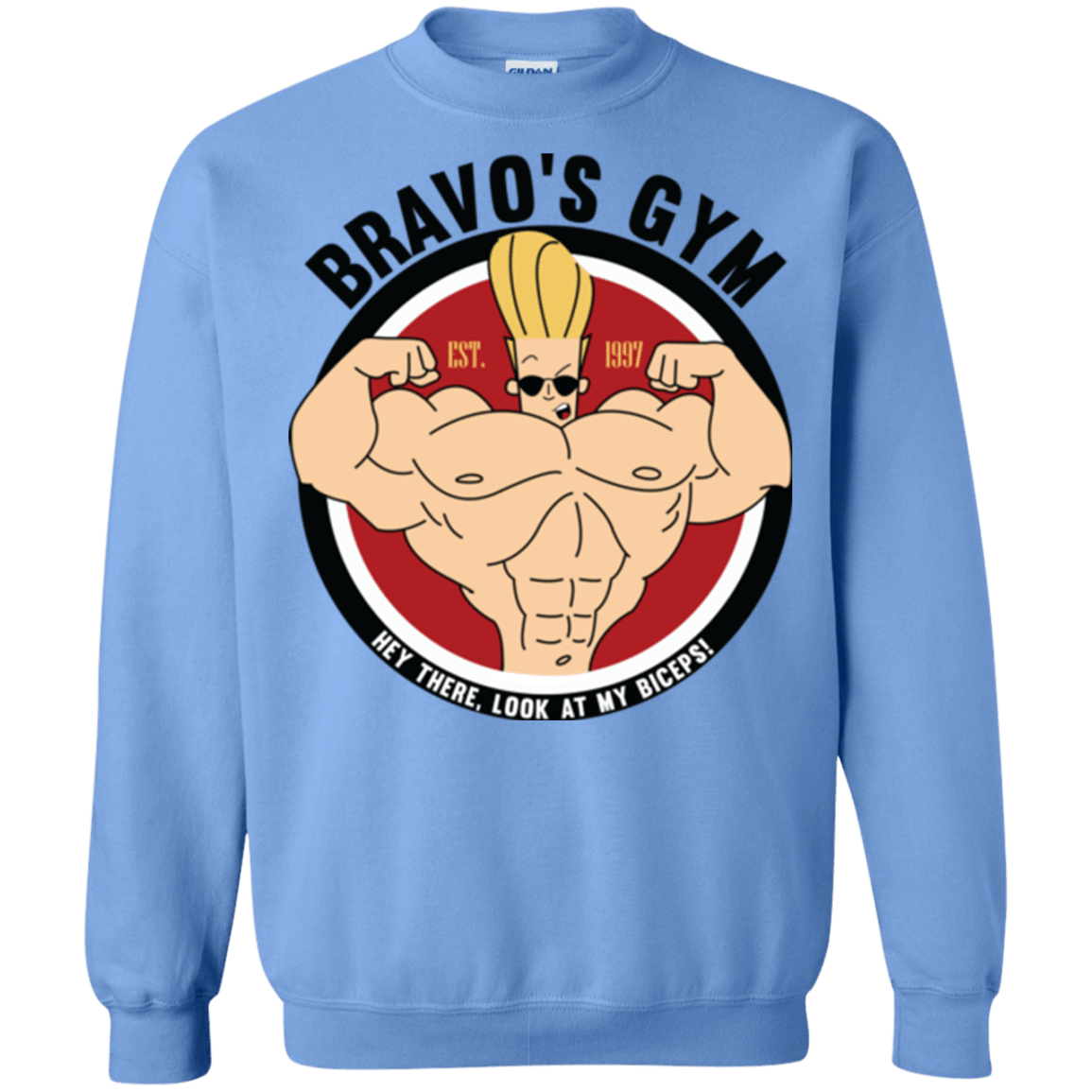 Sweatshirts Carolina Blue / Small Bravo's Gym Crewneck Sweatshirt