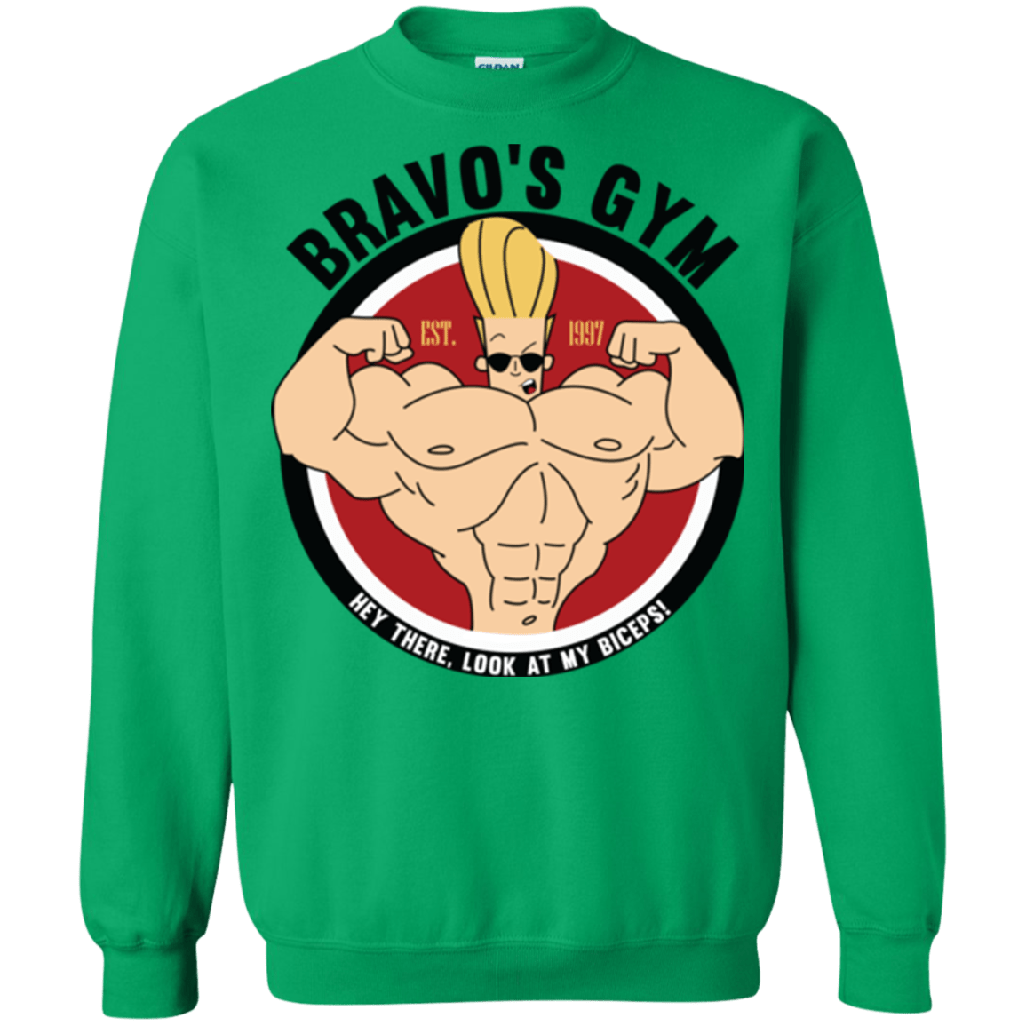 Sweatshirts Irish Green / Small Bravo's Gym Crewneck Sweatshirt