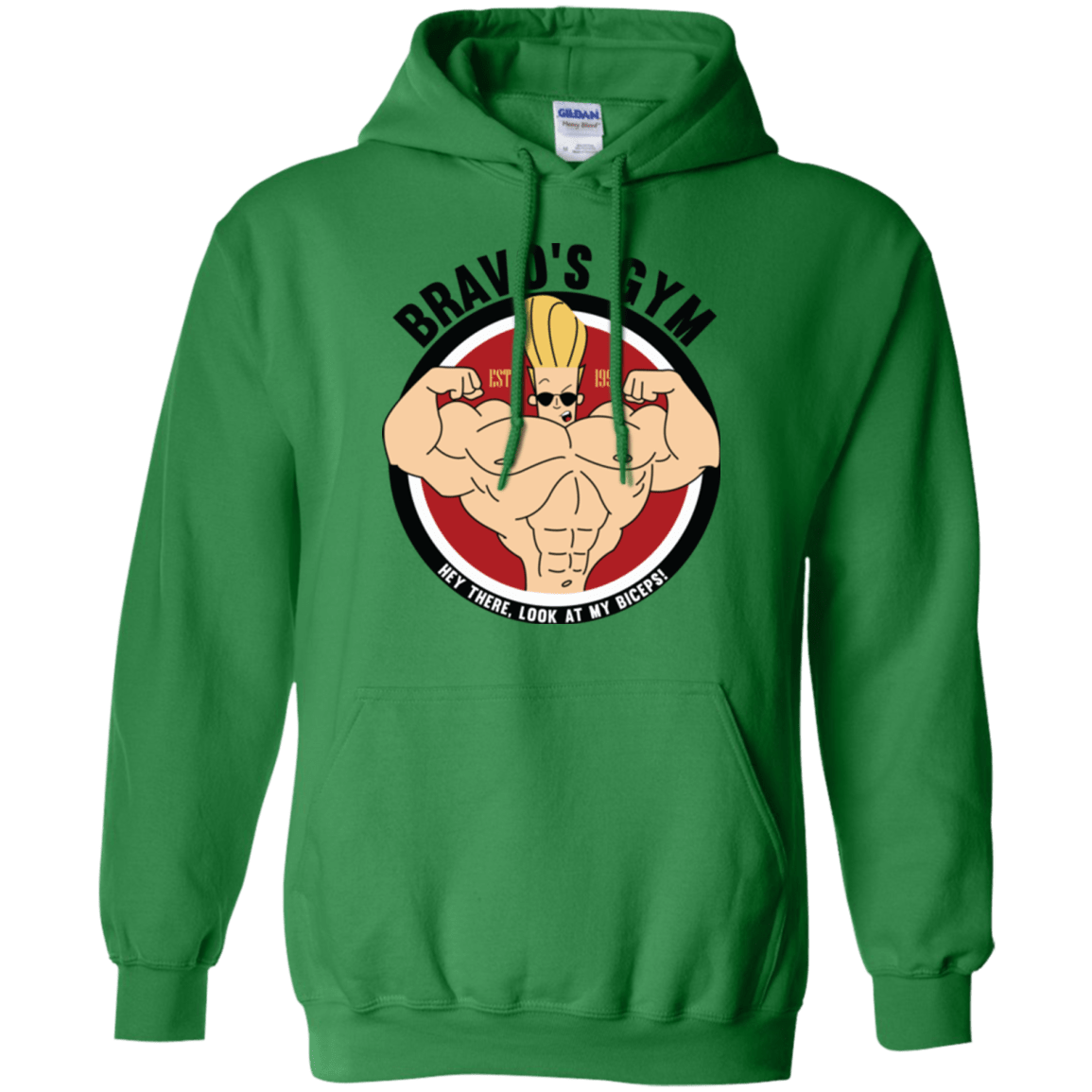 Sweatshirts Irish Green / Small Bravo's Gym Pullover Hoodie
