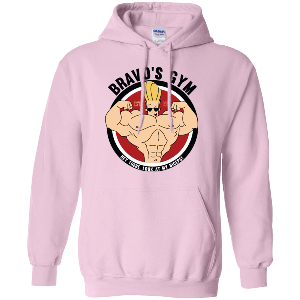 Sweatshirts Light Pink / Small Bravo's Gym Pullover Hoodie