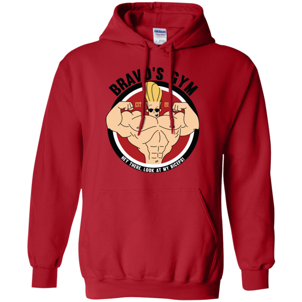 Sweatshirts Red / Small Bravo's Gym Pullover Hoodie