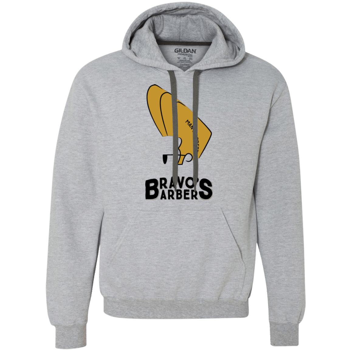 Sweatshirts Sport Grey / S Bravos Barbers Premium Fleece Hoodie