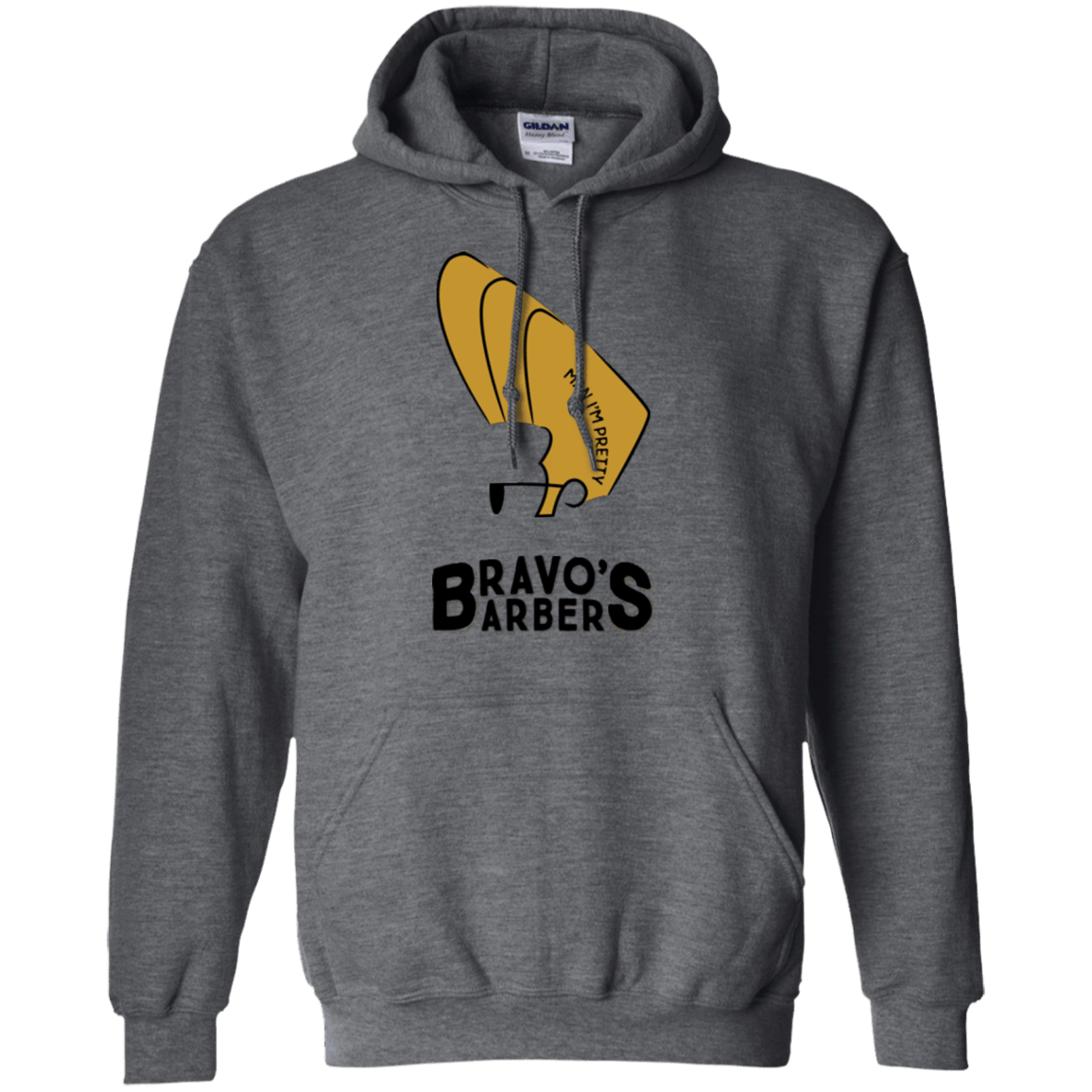 Sweatshirts Dark Heather / S Bravos Barbers Pullover Hoodie