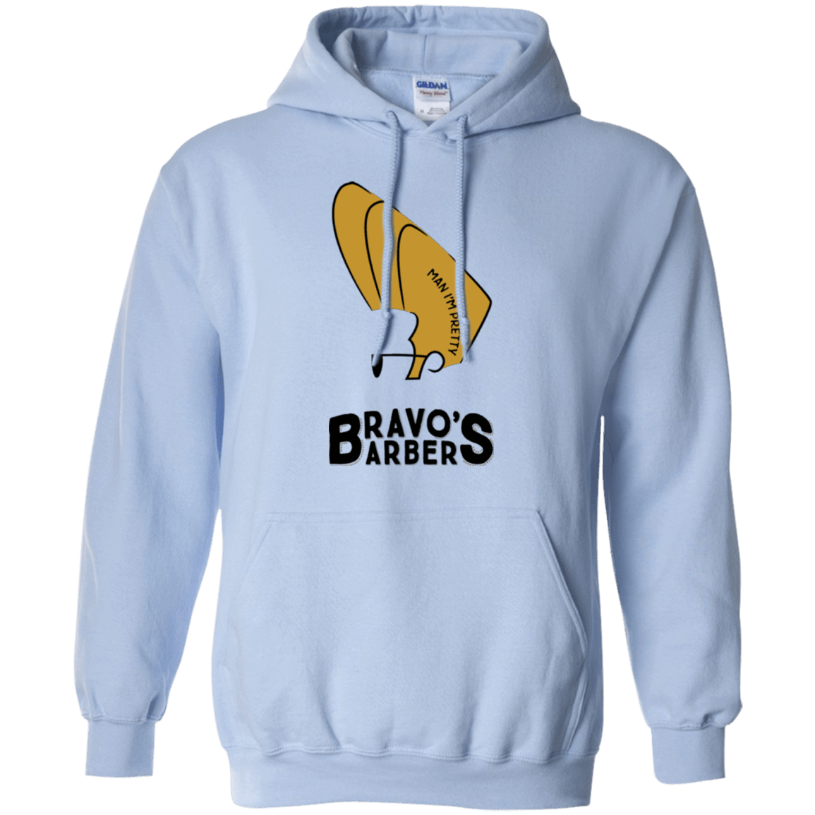 Sweatshirts Light Blue / S Bravos Barbers Pullover Hoodie