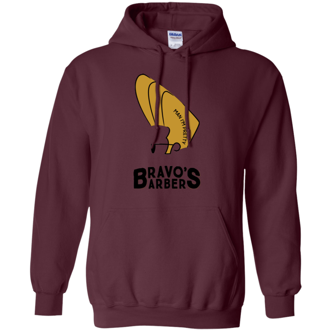 Sweatshirts Maroon / S Bravos Barbers Pullover Hoodie