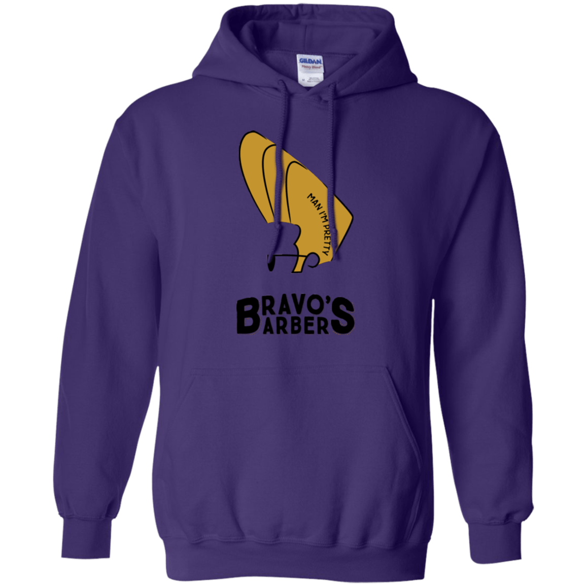 Sweatshirts Purple / S Bravos Barbers Pullover Hoodie