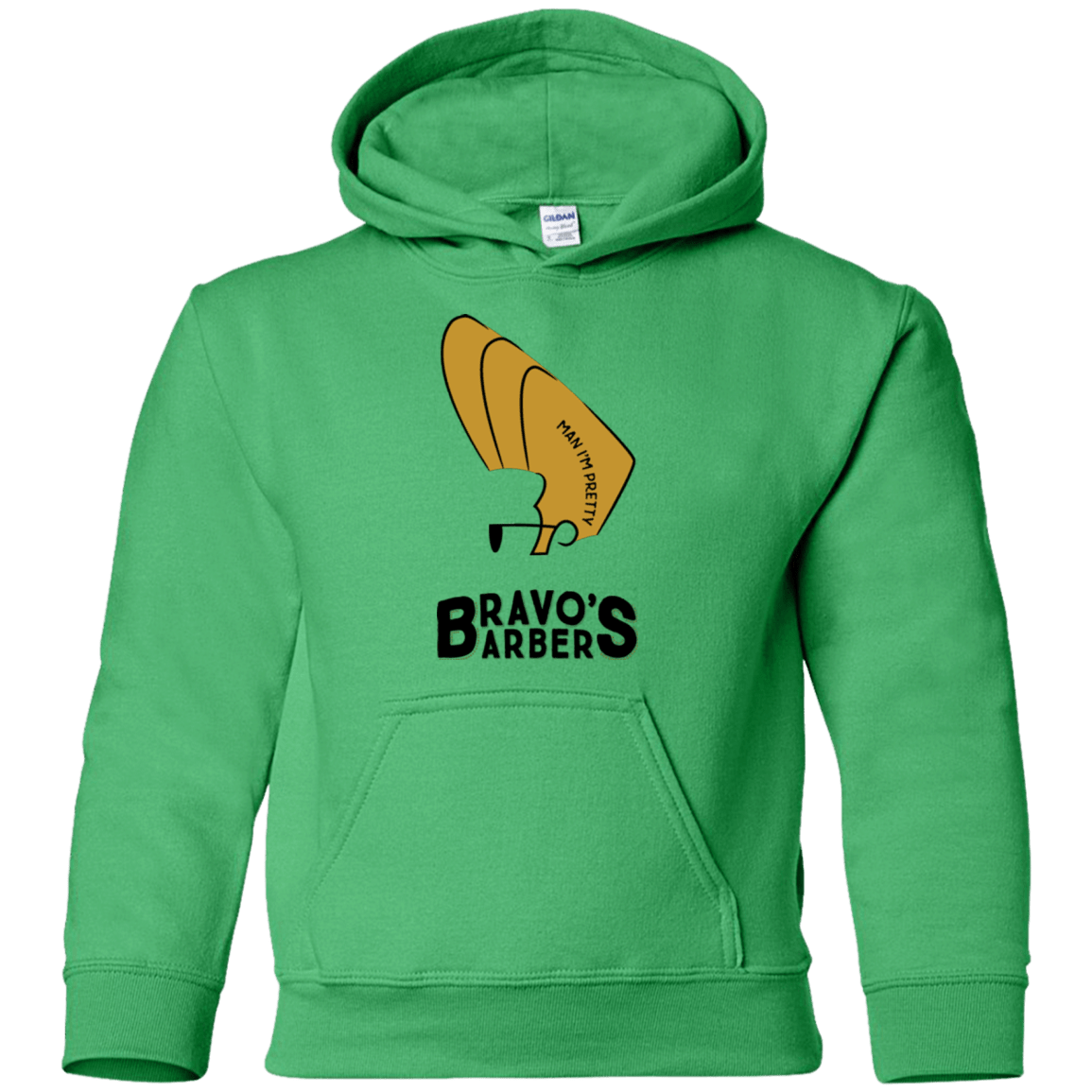 Sweatshirts Irish Green / YS Bravos Barbers Youth Hoodie