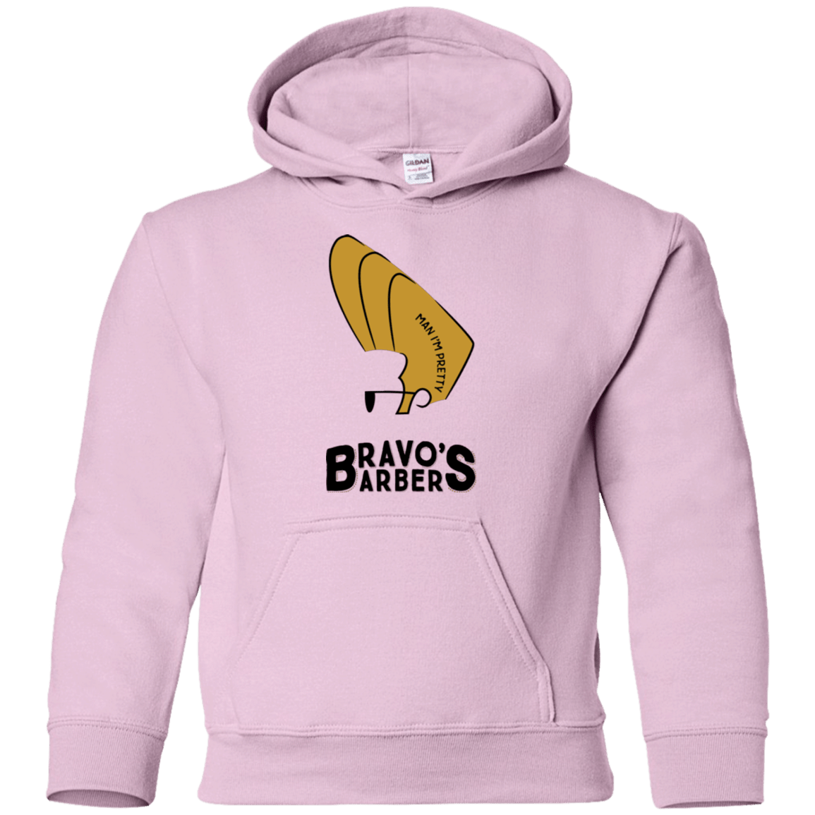 Sweatshirts Light Pink / YS Bravos Barbers Youth Hoodie