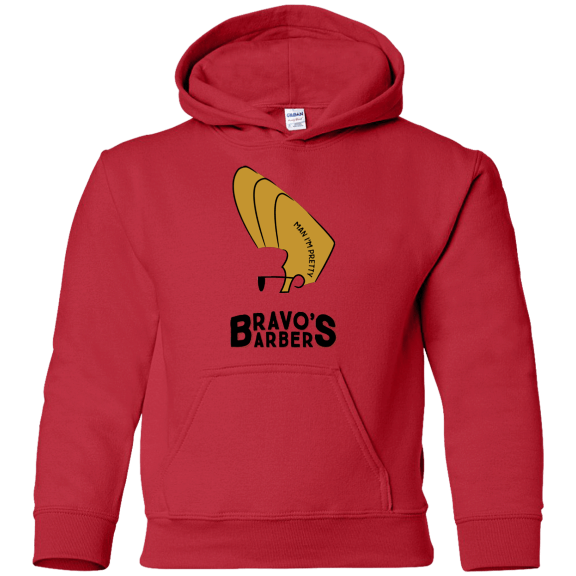 Sweatshirts Red / YS Bravos Barbers Youth Hoodie