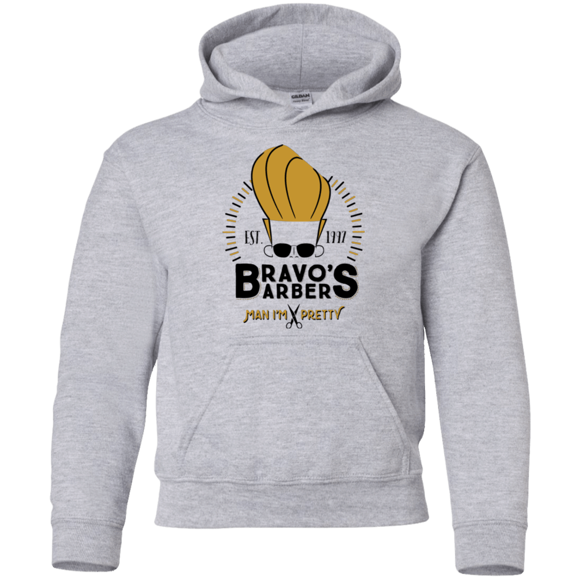 Sweatshirts Sport Grey / YS Bravos Barbers Youth Hoodie
