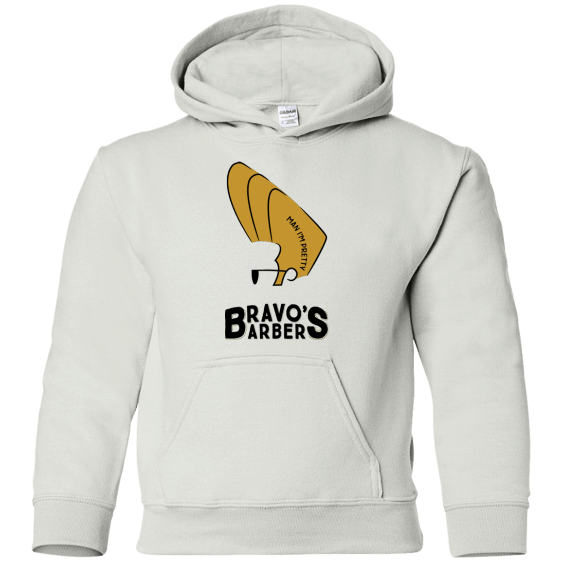 Sweatshirts White / YS Bravos Barbers Youth Hoodie