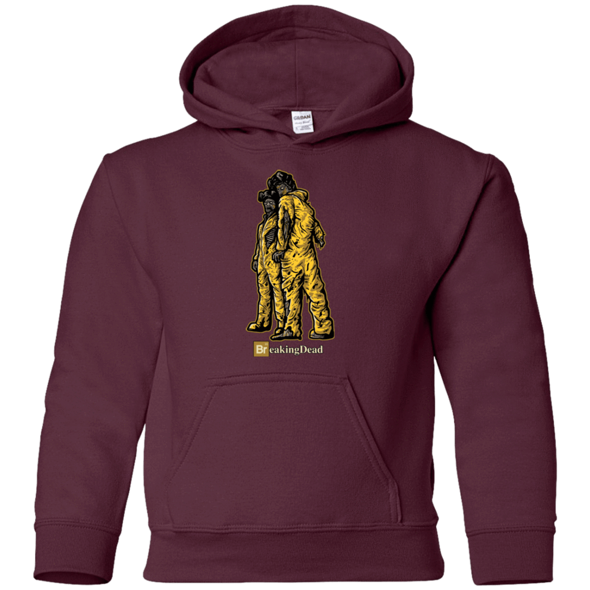 Sweatshirts Maroon / YS BREAKING DEAD Youth Hoodie