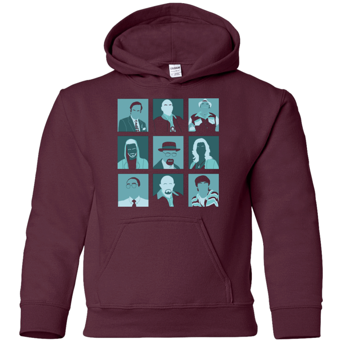 Sweatshirts Maroon / YS Breaking Pop Youth Hoodie