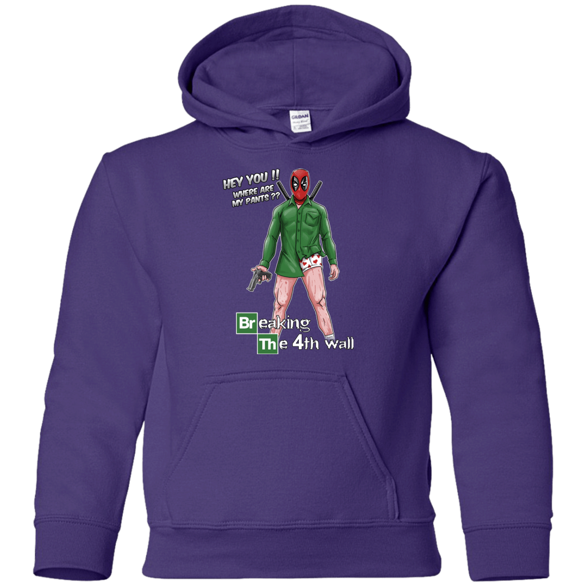 Sweatshirts Purple / YS Breaking the 4th Wall Youth Hoodie