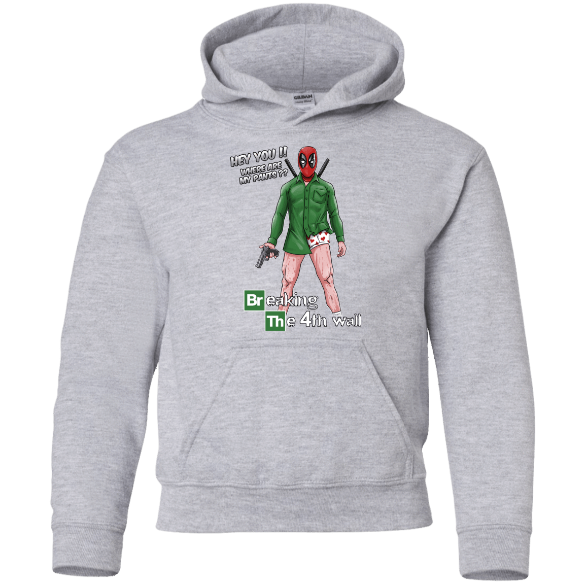 Sweatshirts Sport Grey / YS Breaking the 4th Wall Youth Hoodie