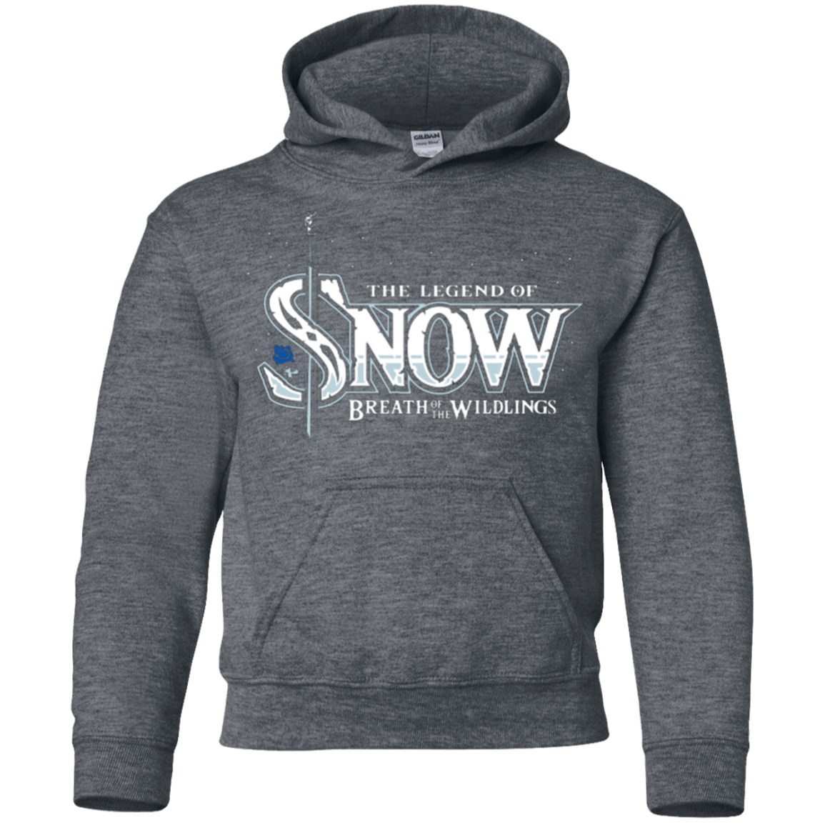 Sweatshirts Dark Heather / YS Breath of the Wildlings Youth Hoodie