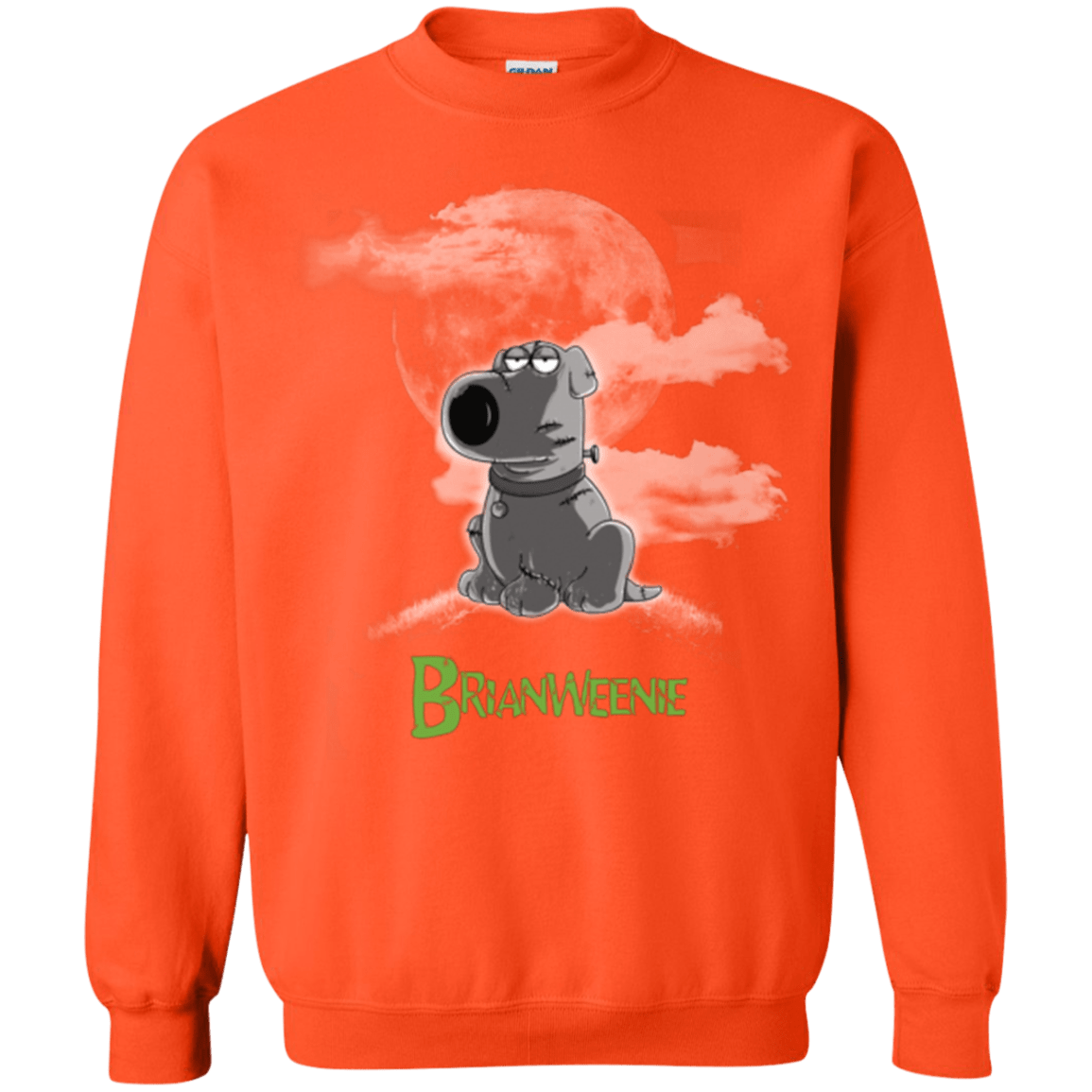 Sweatshirts Orange / Small Brian Weenie Crewneck Sweatshirt
