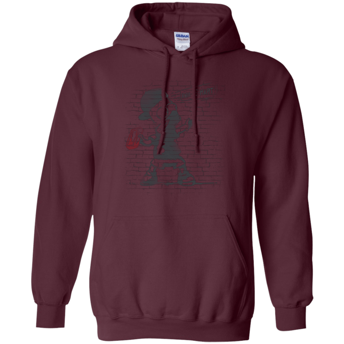 Sweatshirts Maroon / S BRICK E MART Pullover Hoodie