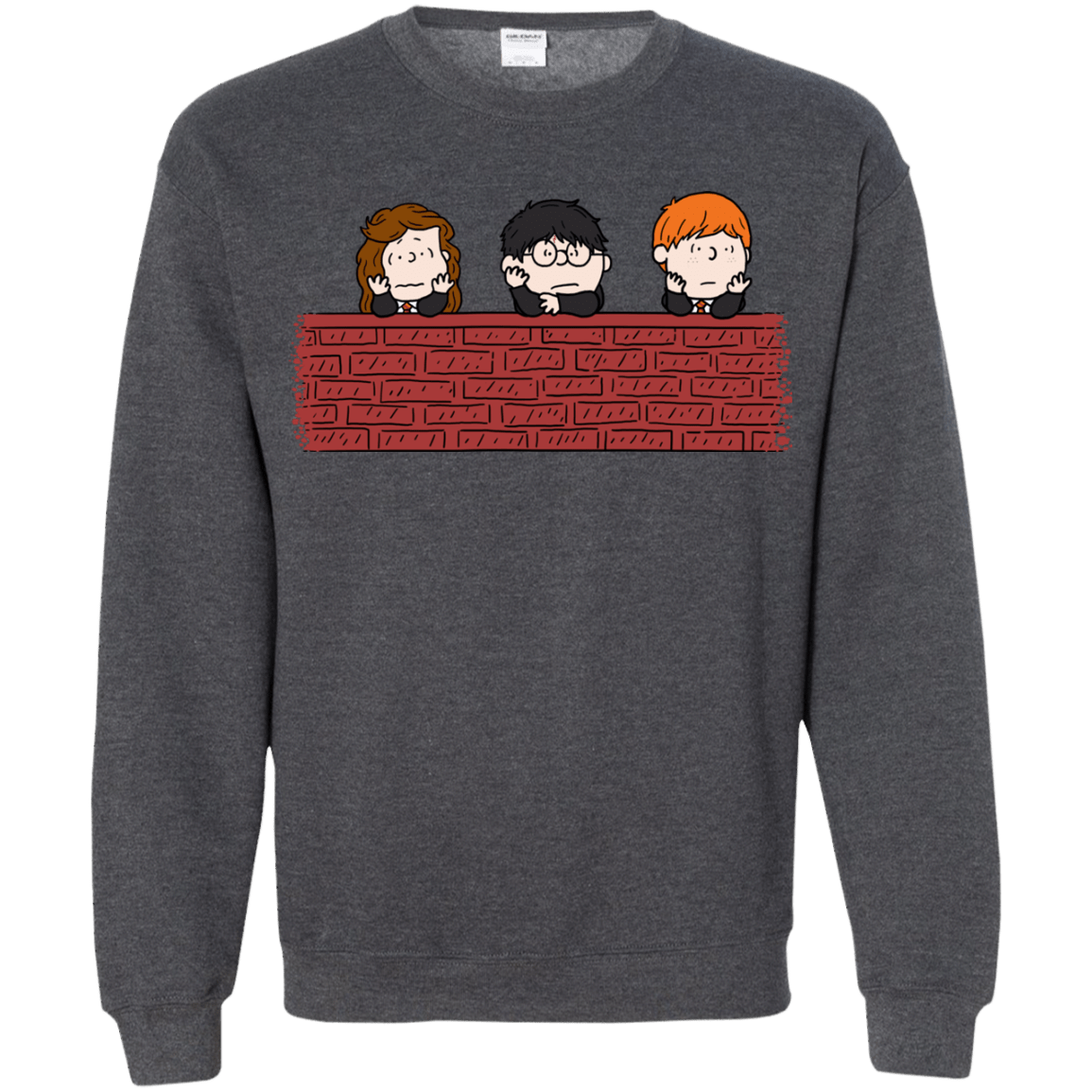 Sweatshirts Dark Heather / S Brick Wall Crewneck Sweatshirt